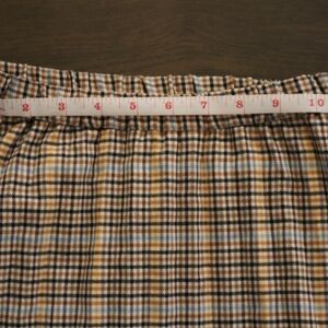 Plaid Skirt with Blue and Yellow Accents